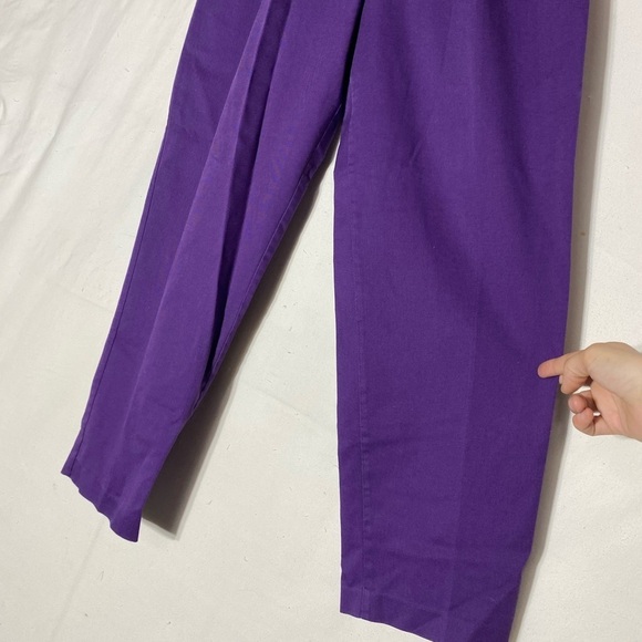Vintage Shelley Davis Purple High Rise Slacks 30 - Picture 3 of 16